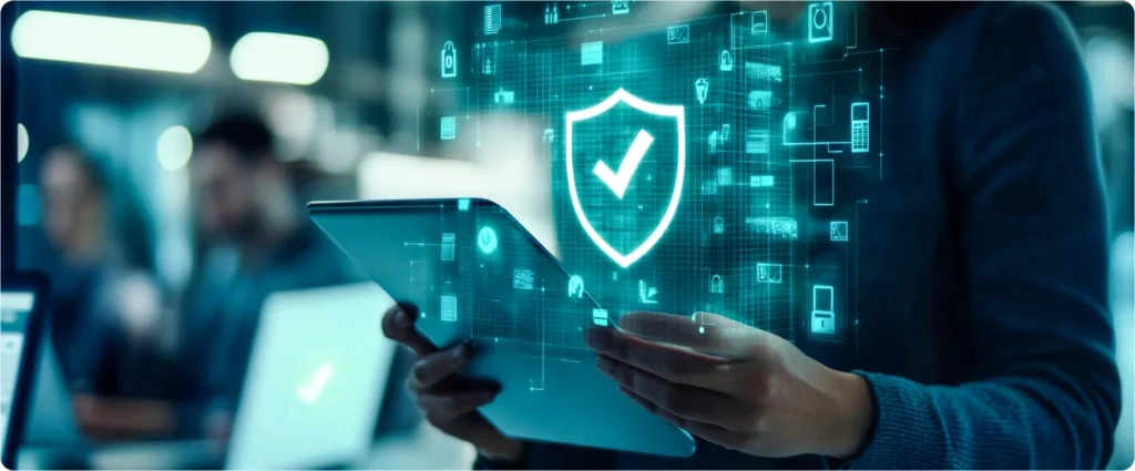 The security shield icon is featured on TrustVault—expert guidance on Personal Data Protection Act Sri Lanka compliance.